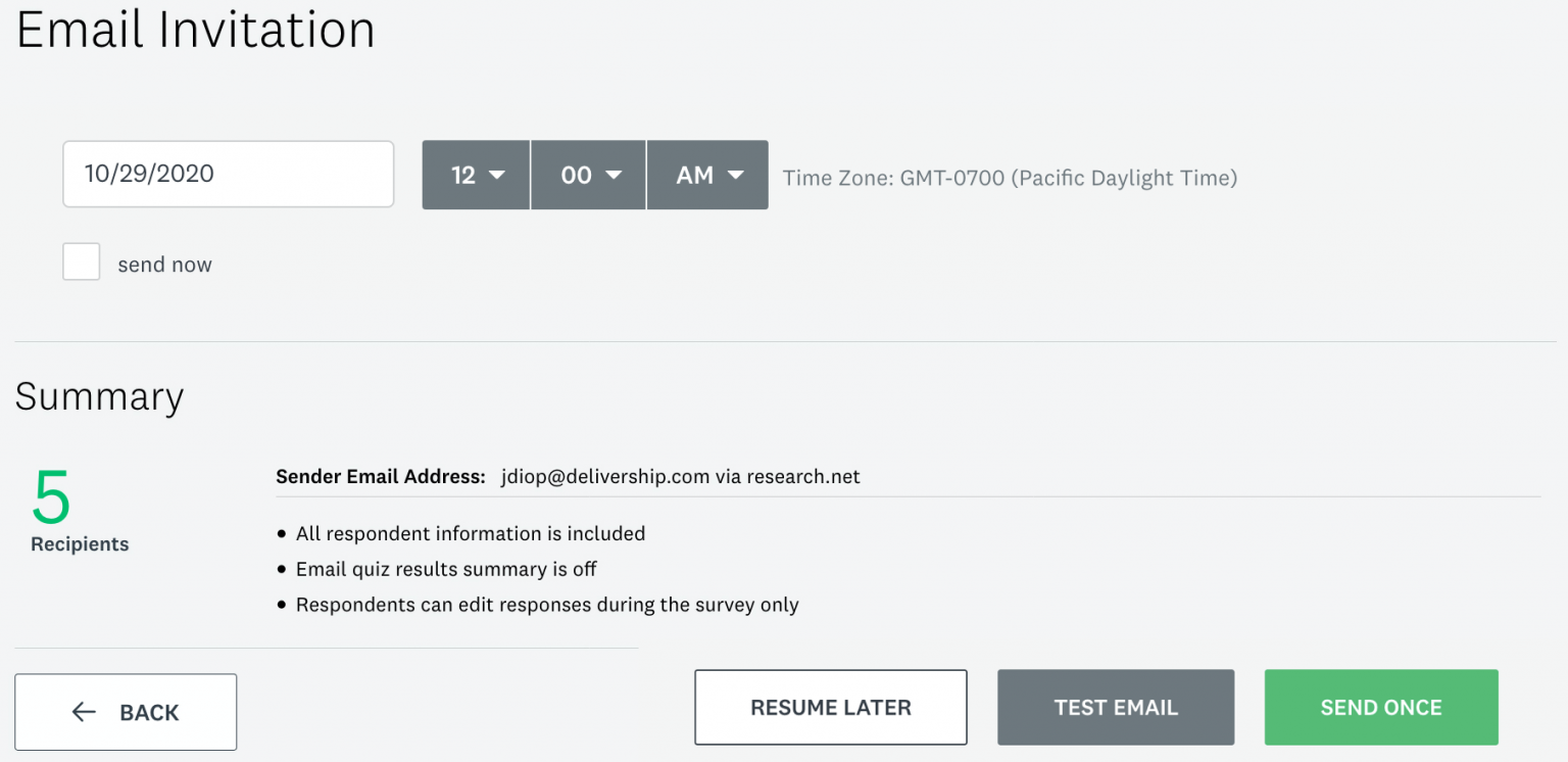 Sending Surveys via Email Invitation SurveyMonkey Help