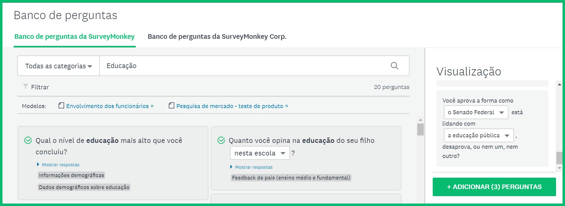 Banco de perguntas