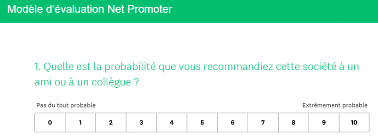 Net Promoter Score Sondage Nps Surveymonkey