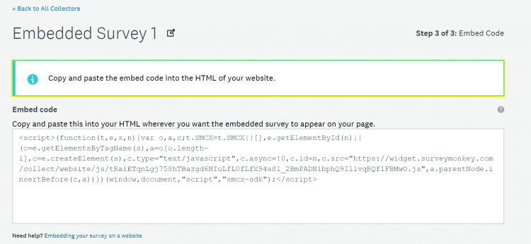 Add a pop up survey on your website | SurveyMonkey