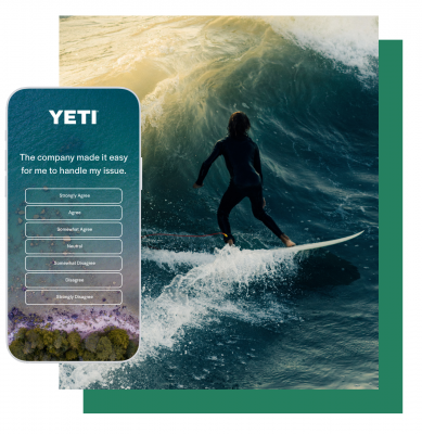 YETI feedback on mobile