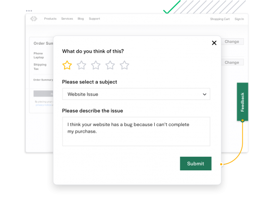 Real-time website feedback
