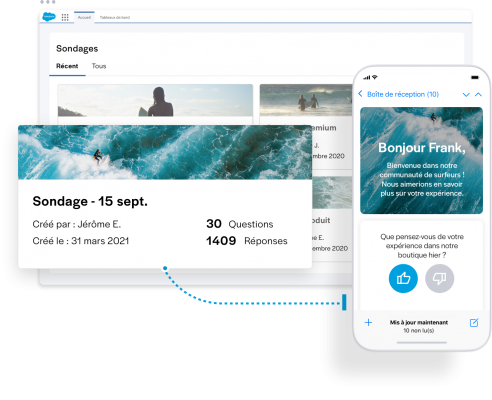Sondage sur portable