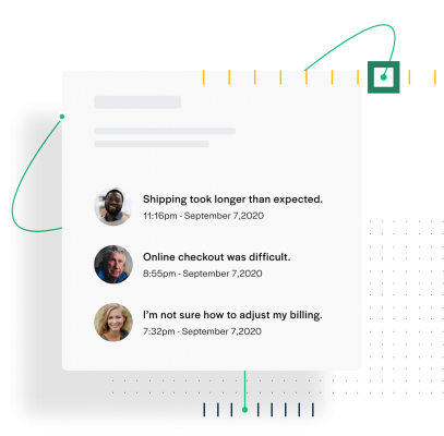 Feedback from customers