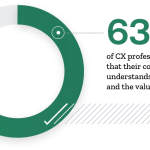 63% of CX professionals agree that their company understands their role and the value they bring