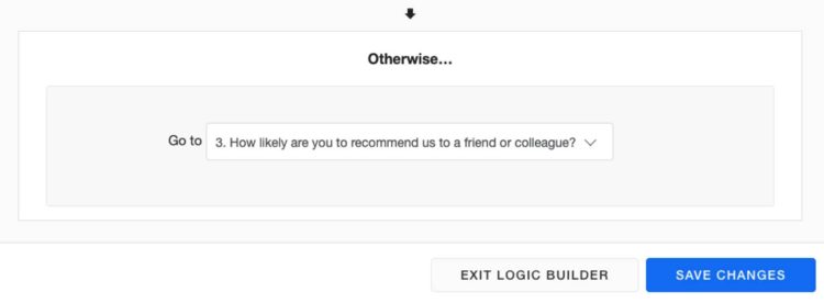 Image showing an example of choosing a default question view