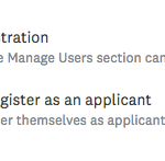 Image de l'écran avec l'inscription d'un demandeur sur invitation uniquement.