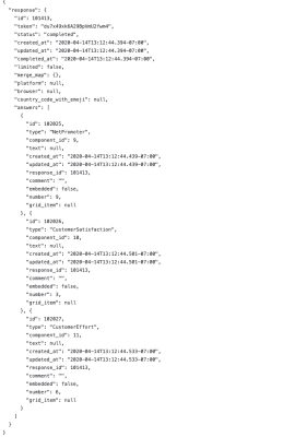 Image of command returned