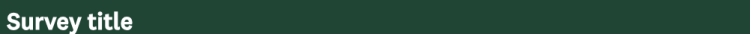 설문조사 제목의 모양을 보여주는 이미지입니다.