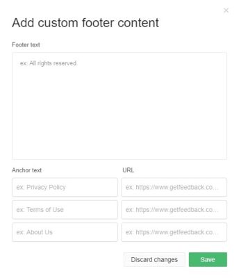 Modal showing how to add custom footer content.