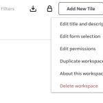 Three dots showing edit options of a Workspace.