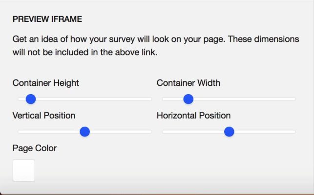 Image of the iFrame preview
