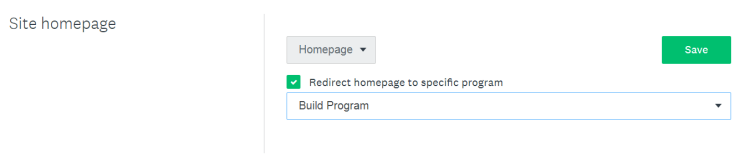 Image showing the homepage redirect.