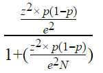 z au carré multiplié par 1 parenthèse ouverte moins p parenthèse fermante sur e carré sur 1 plus parenthèse ouverte z carré multiplié par p parenthèse ouverte 1 moins p parenthèse fermante sur e carré n parenthèse fermante.