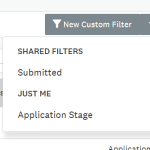 An image of saved custom filters.