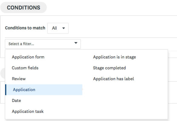 Image of the Select a Filter menu.