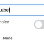 The available dropdown question choice settings.