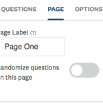 Screenshot with the page tab in the form editor highlighted with the new name entered into the Page Label.