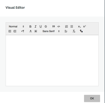 Screenshot of the Visual Editor.