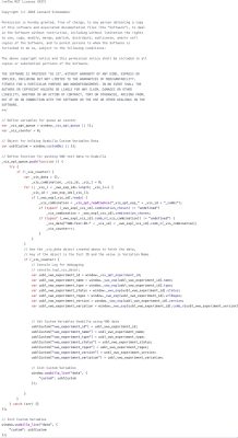 Image of code for VWO integration
