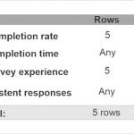 Best matrix size of 5 rows by 5 columns