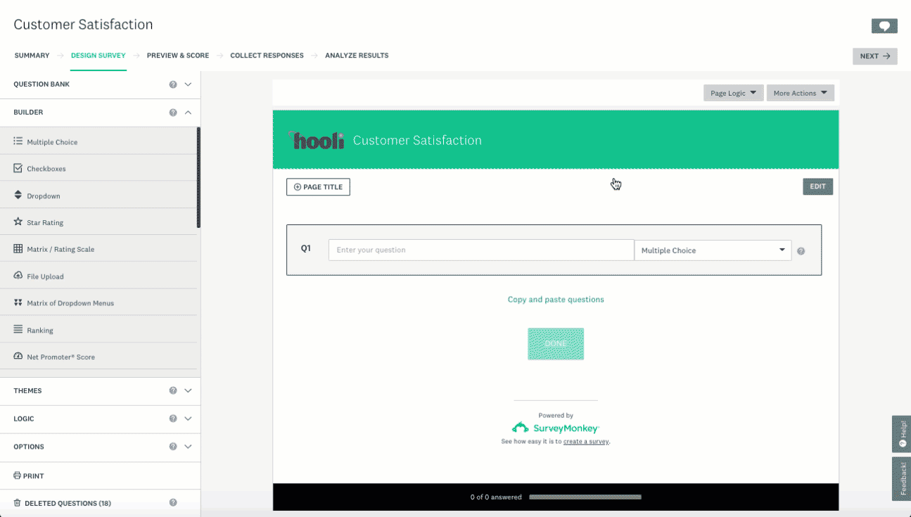 Vragen uit de Vragenbank met aangepaste vragen filteren
