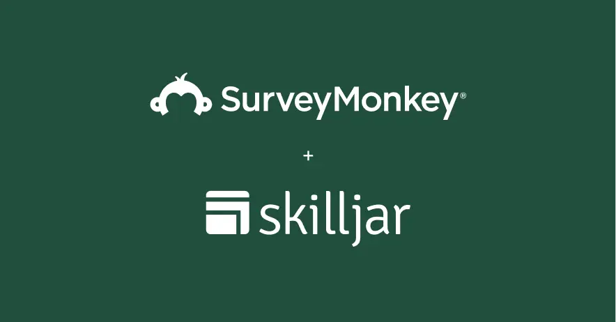 SurveyMonkey + Skilljar logos