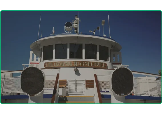 Hornblower 선박의 동영상 미리보기 이미지