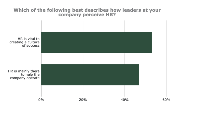 How company leaders view HR