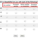 Matrix questions with weights