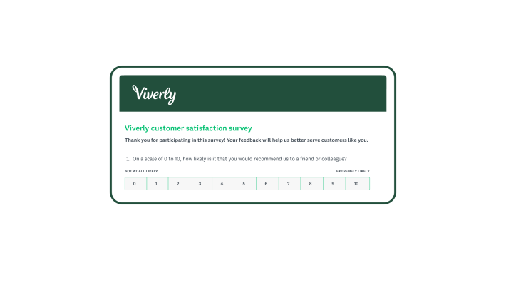 Viverly customer satisfaction survey