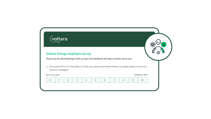 product shot of survey question