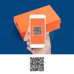 QR code on product packaging