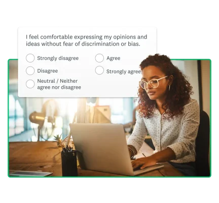 woman working on a laptop