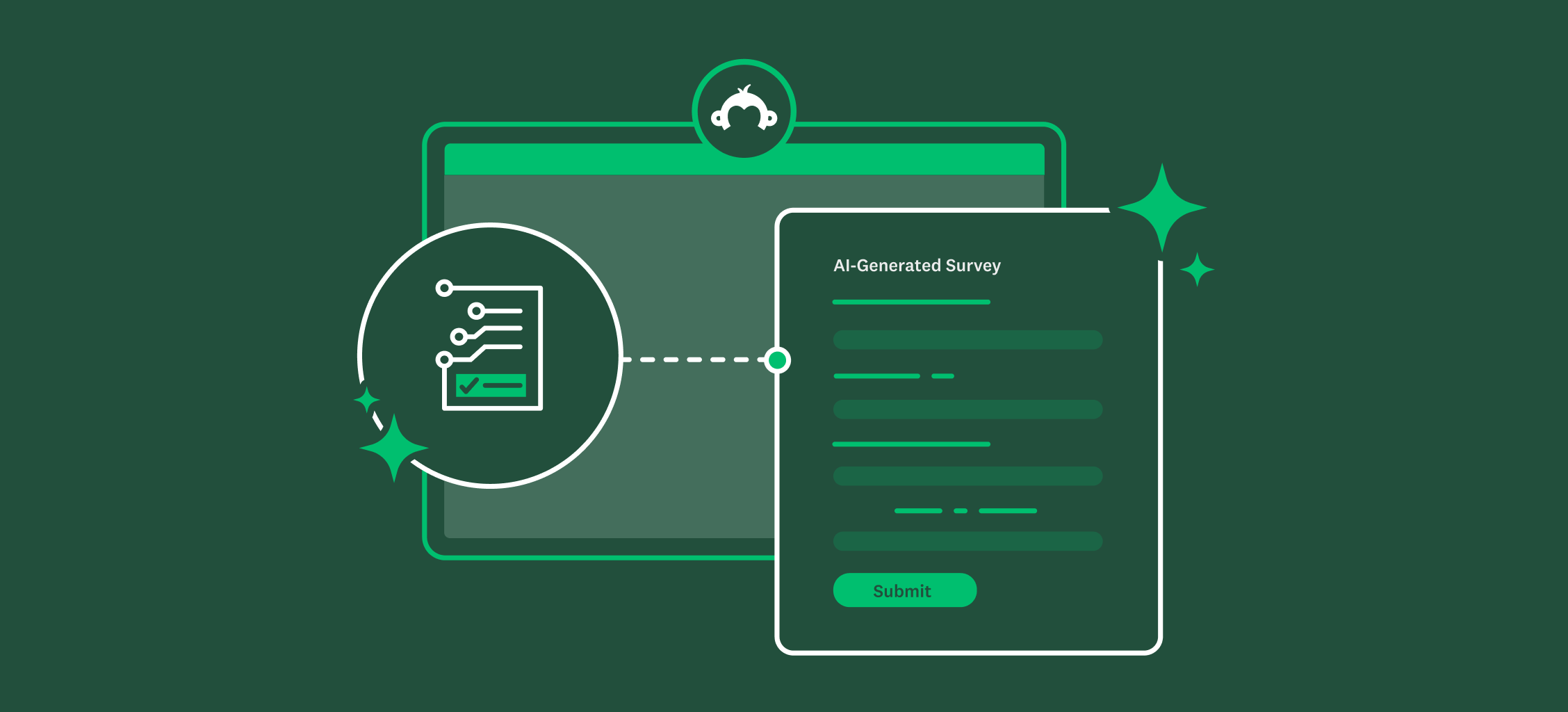 SurveyMonkey with Build with AI product features