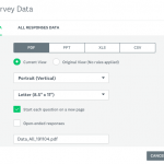 Survey export formats
