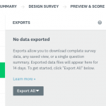 Exporting responses in Analyze