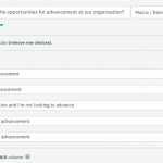 How to weight responses in a matrix