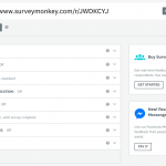 Send a survey with the Web Link Collector