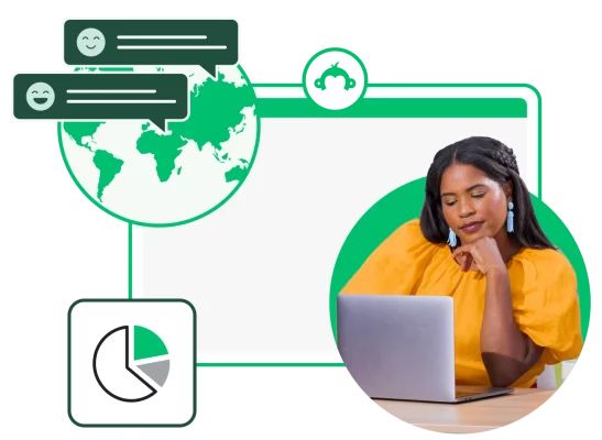 une femme en train de travailler sur son ordinateur portable