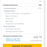 SurveyMonkey Audience detailed pricing