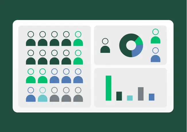 illustration encompassing 3 charts