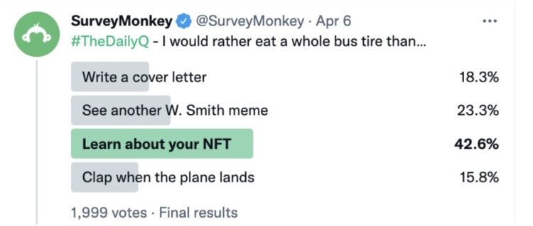 People don't want to hear about NFTs