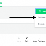 Where to create a new dashboard in SurveyMonkey
