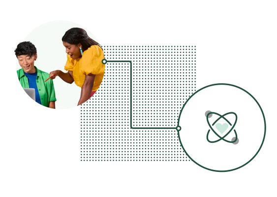 Man and woman looking at content on a computer