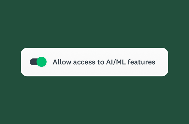 Toggle that says Allow access to AI/ML features