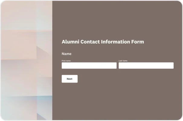 Alumni Contact Information Form Template