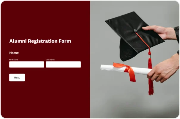Alumni Registration Form Template