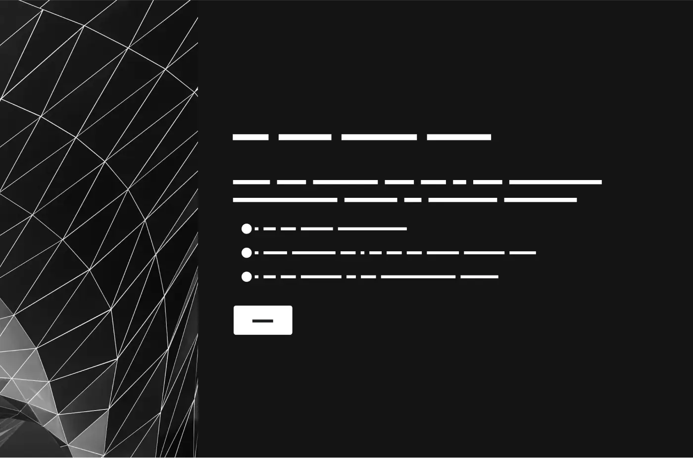 Geometrisches Muster auf schwarzem Hintergrund, daneben eine Frage in einer Umfrage