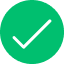 Green checkmark in circle